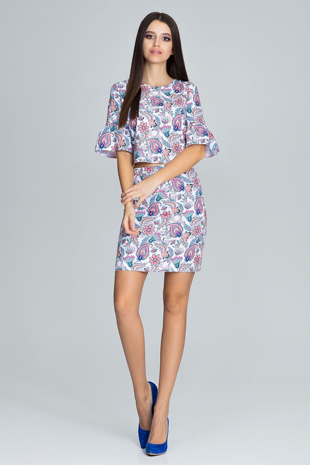 تنورة نسائية بوليستر عالي الجودة من Figl – موديل 116355