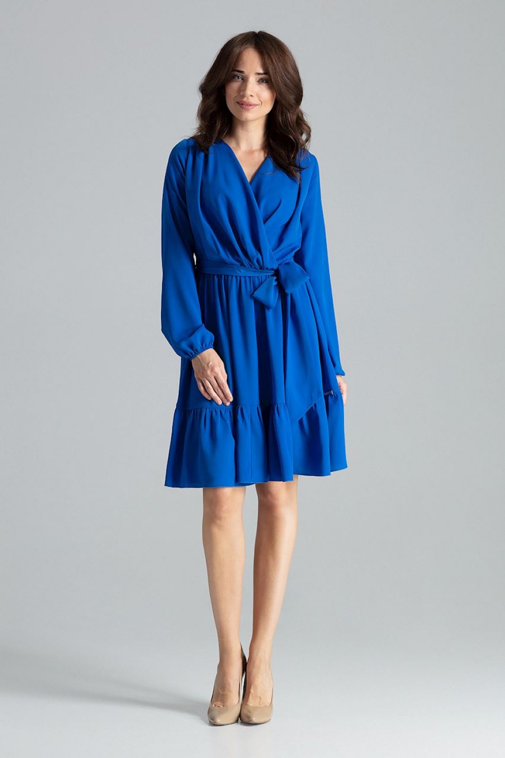 تنورة نسائية فيسكوز مريح وبوليستر عالي الجودة وإيلاستين لمرونة مريحة من Lenitif – موديل 135898