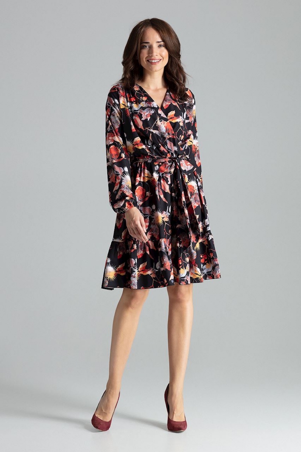 تنورة نسائية بوليستر عالي الجودة وإيلاستين لمرونة مريحة من Lenitif – موديل 135902