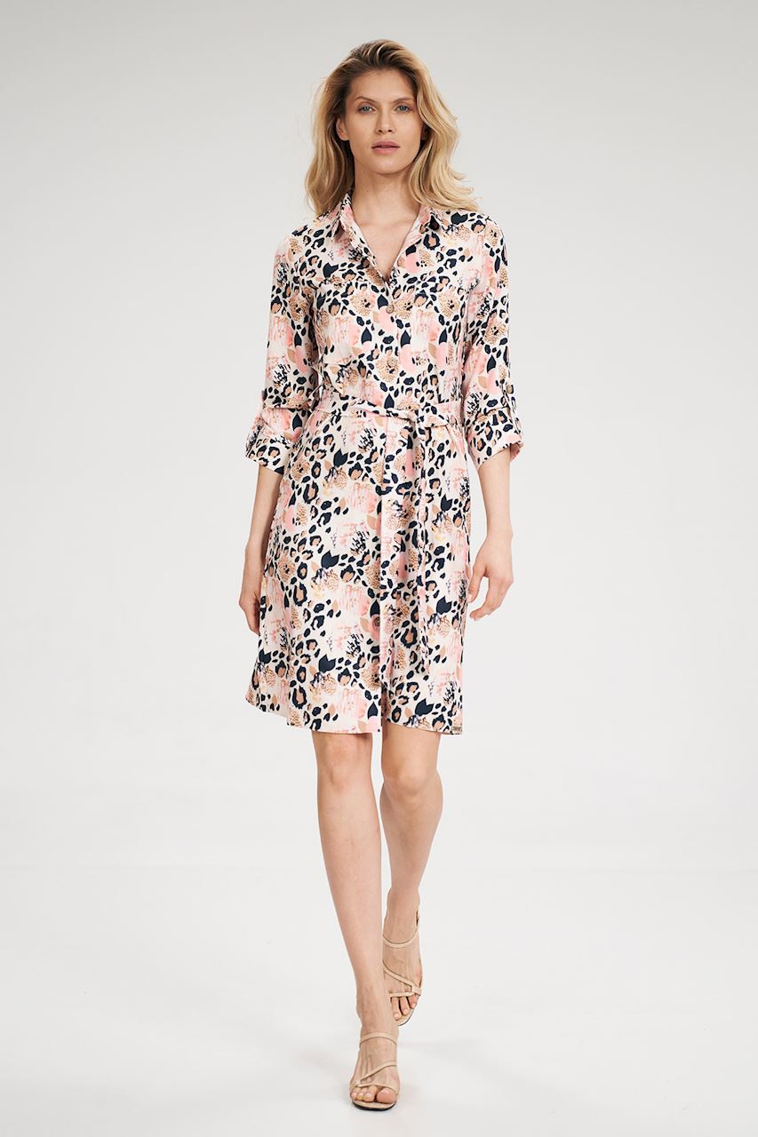 قميص نسائي بوليستر عالي الجودة من Figl – موديل 141745