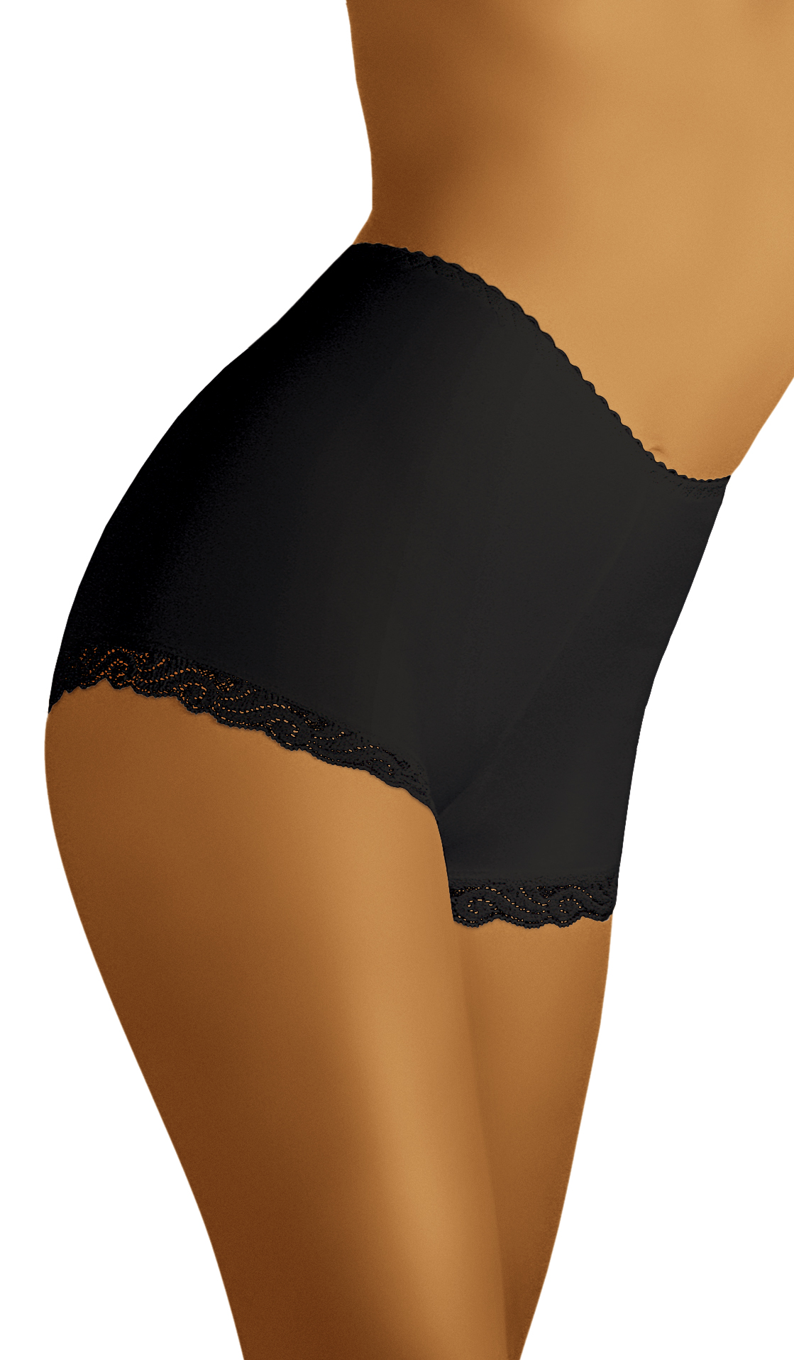 شورت نسائي بولياميد وإيلاستين لمرونة مريحة ودانتيل أنيق من Wolbar – موديل 156524