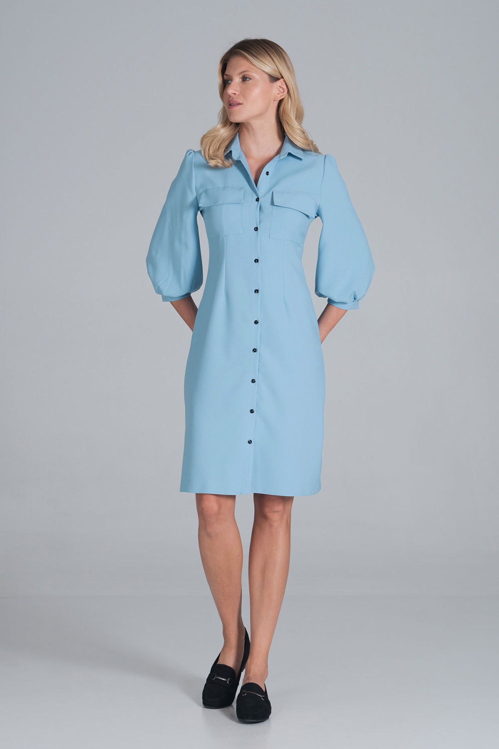 قميص نسائي بوليستر عالي الجودة من Figl – موديل 162389