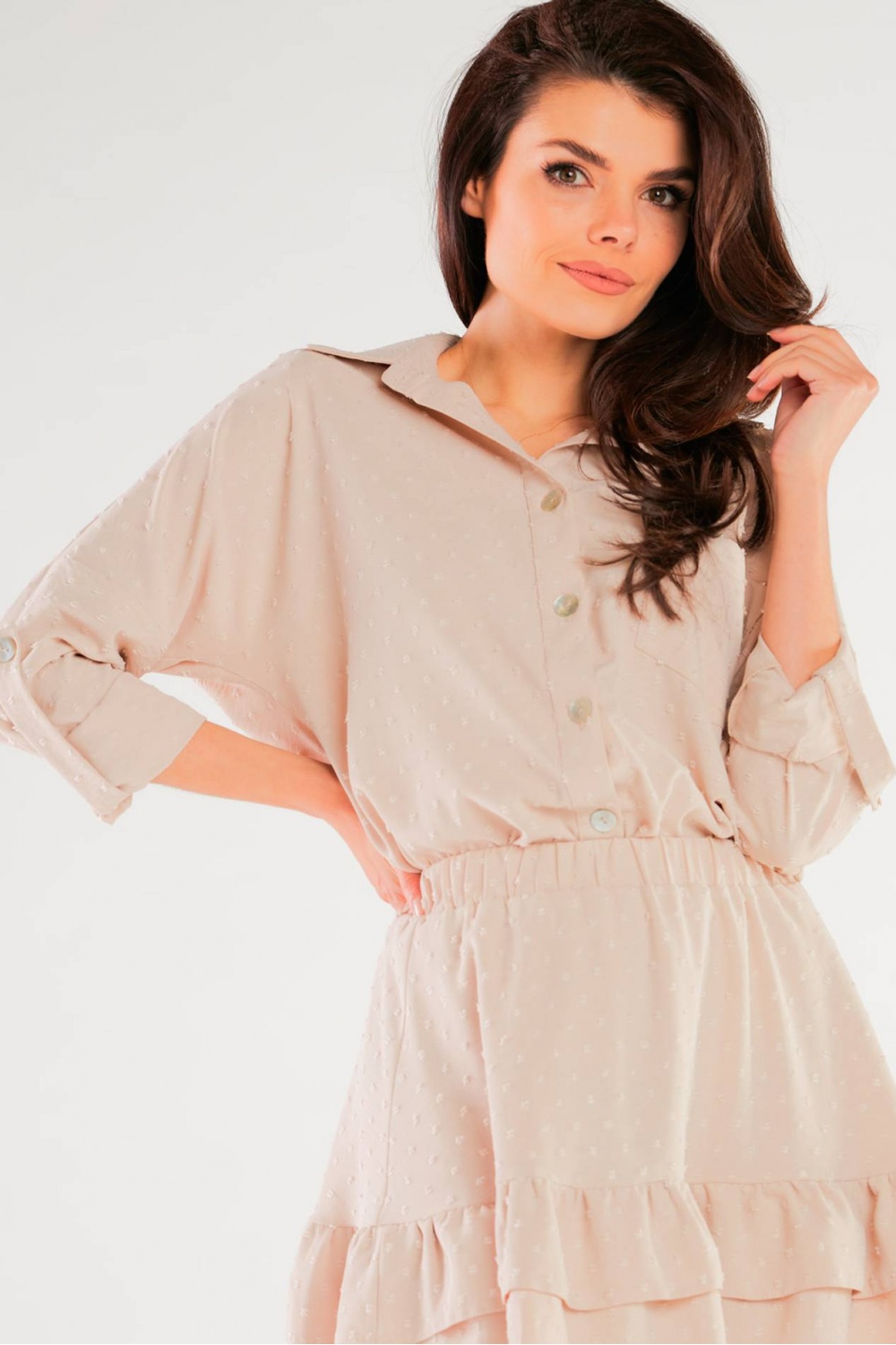 تنورة نسائية بوليستر عالي الجودة وإيلاستين لمرونة مريحة من awama – موديل 166782