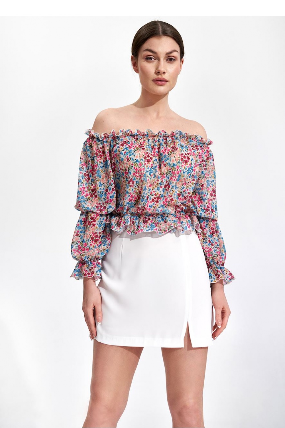 بلوزة نسائية بوليستر عالي الجودة من Figl – موديل 167825