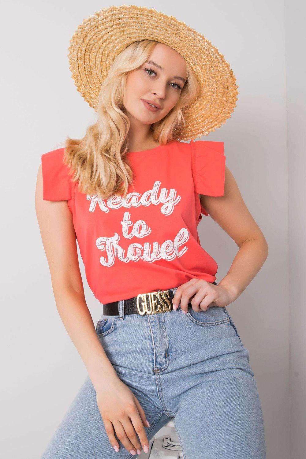 بلوزة نسائية قطن ناعم وإيلاستين لمرونة مريحة من Fancy – موديل 167955