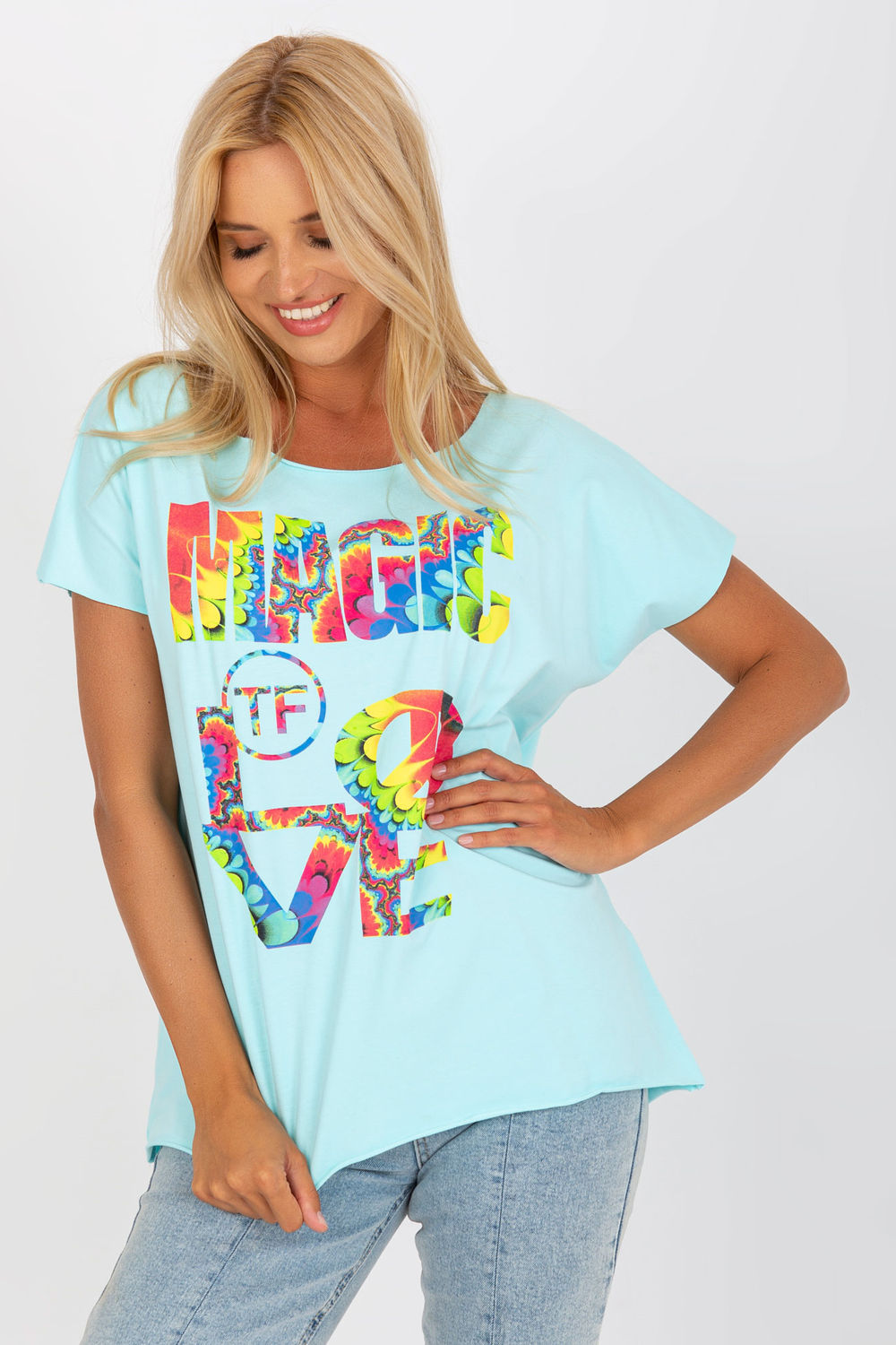 بلوزة نسائية قطن ناعم وإيلاستين لمرونة مريحة من Fancy – موديل 168252