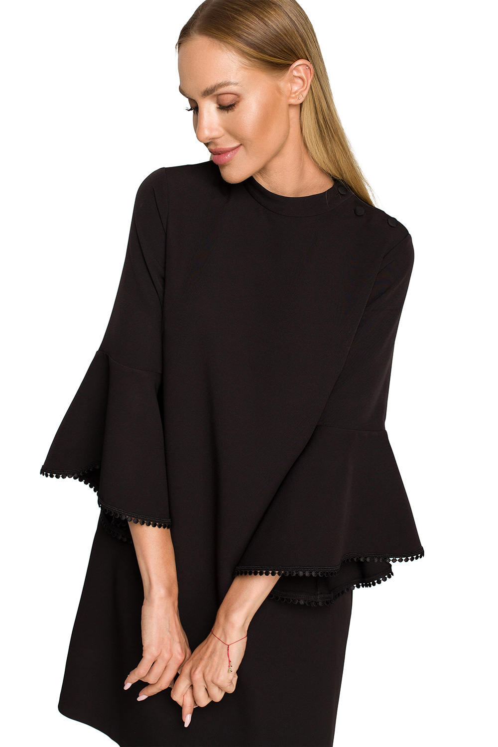 فستان نسائي بوليستر عالي الجودة وإيلاستين لمرونة مريحة من Moe – موديل 169972