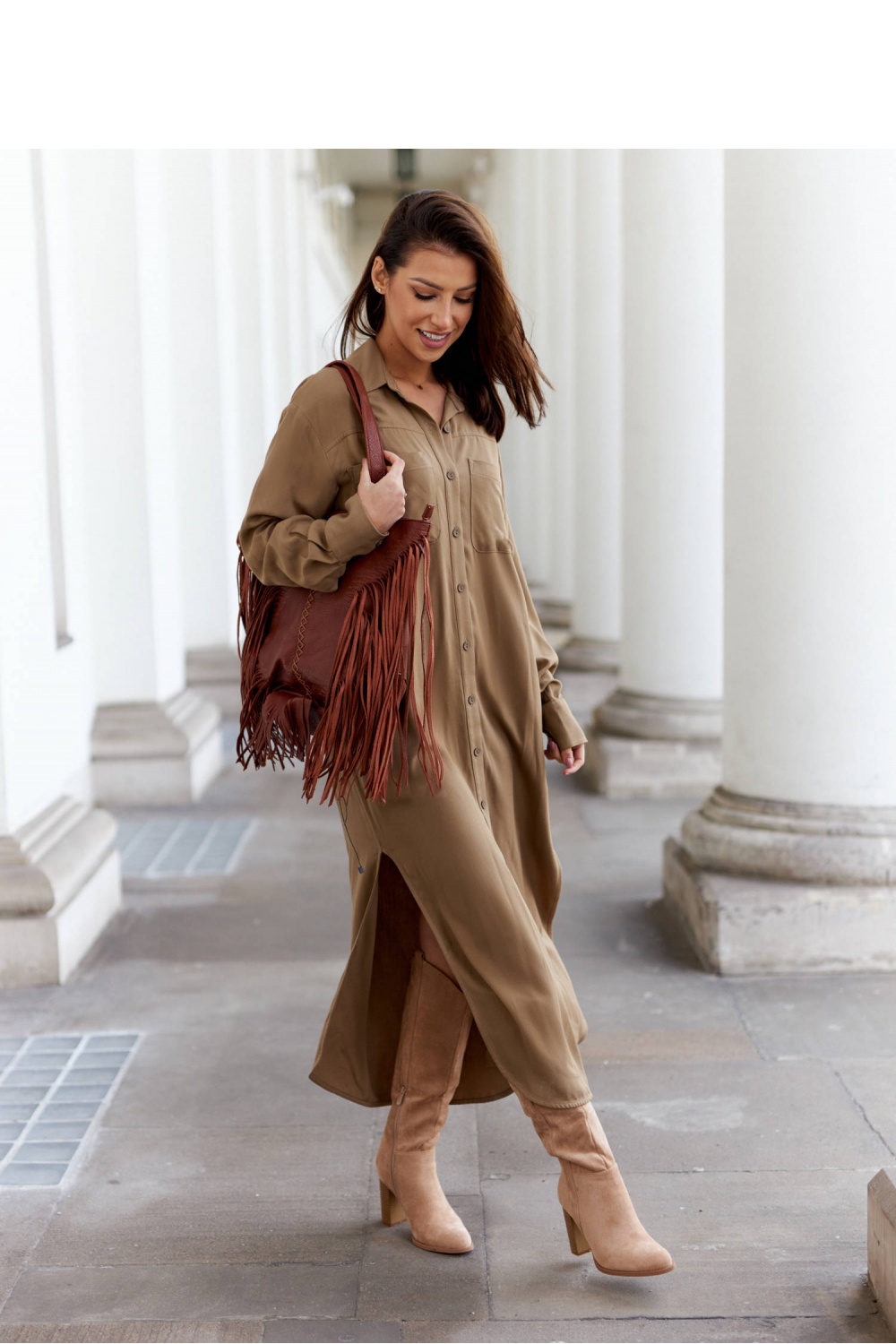 قميص نسائي قطن ناعم وإيلاستين لمرونة مريحة من LeMonada – موديل 176308