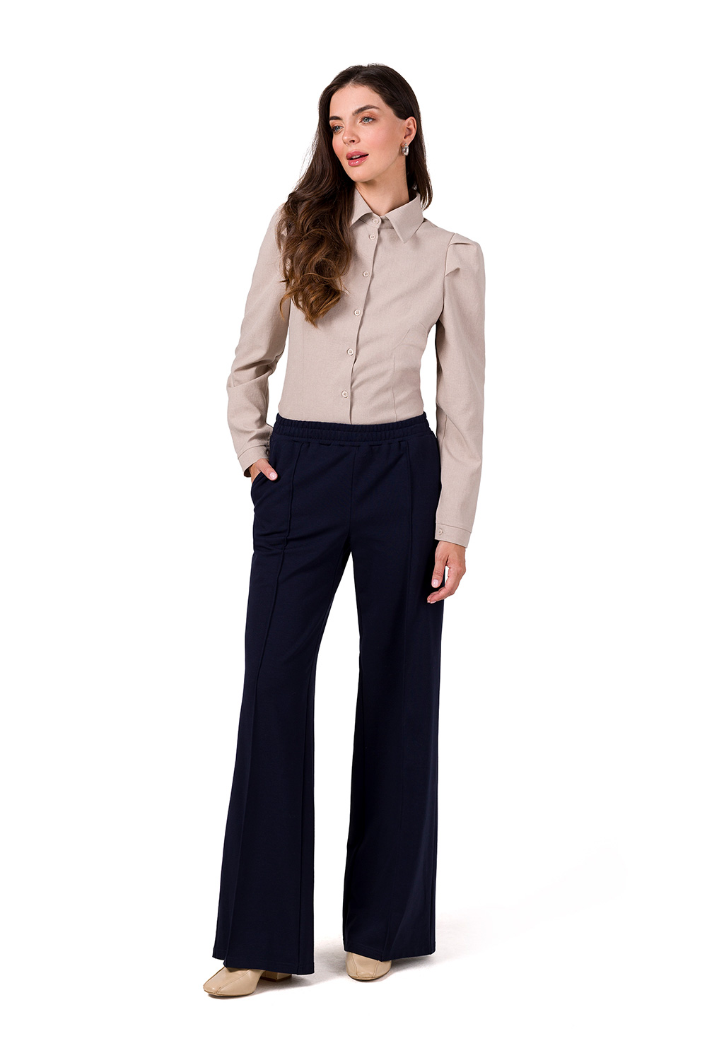 سويت شيرت نسائي قطن ناعم وإيلاستين لمرونة مريحة من BeWear – موديل 185785