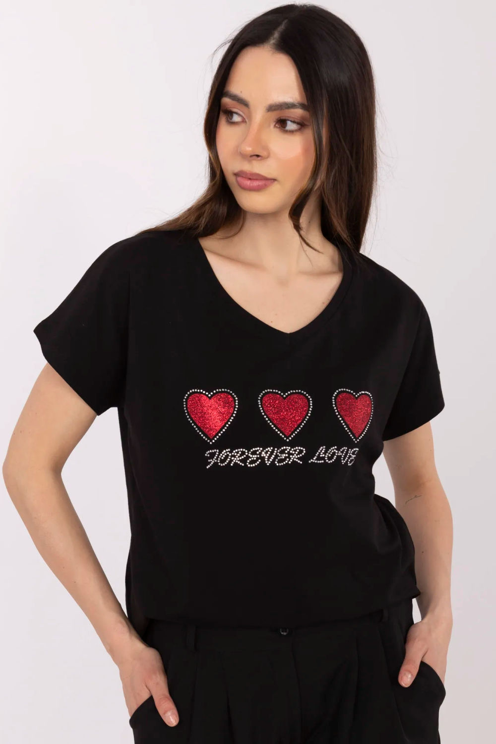 بلوزة نسائية قطن ناعم وإيلاستين لمرونة مريحة من Price – موديل 213102