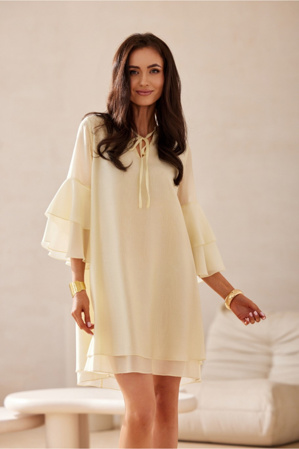 فستان نسائي بوليستر عالي الجودة من Fashion – موديل 213616