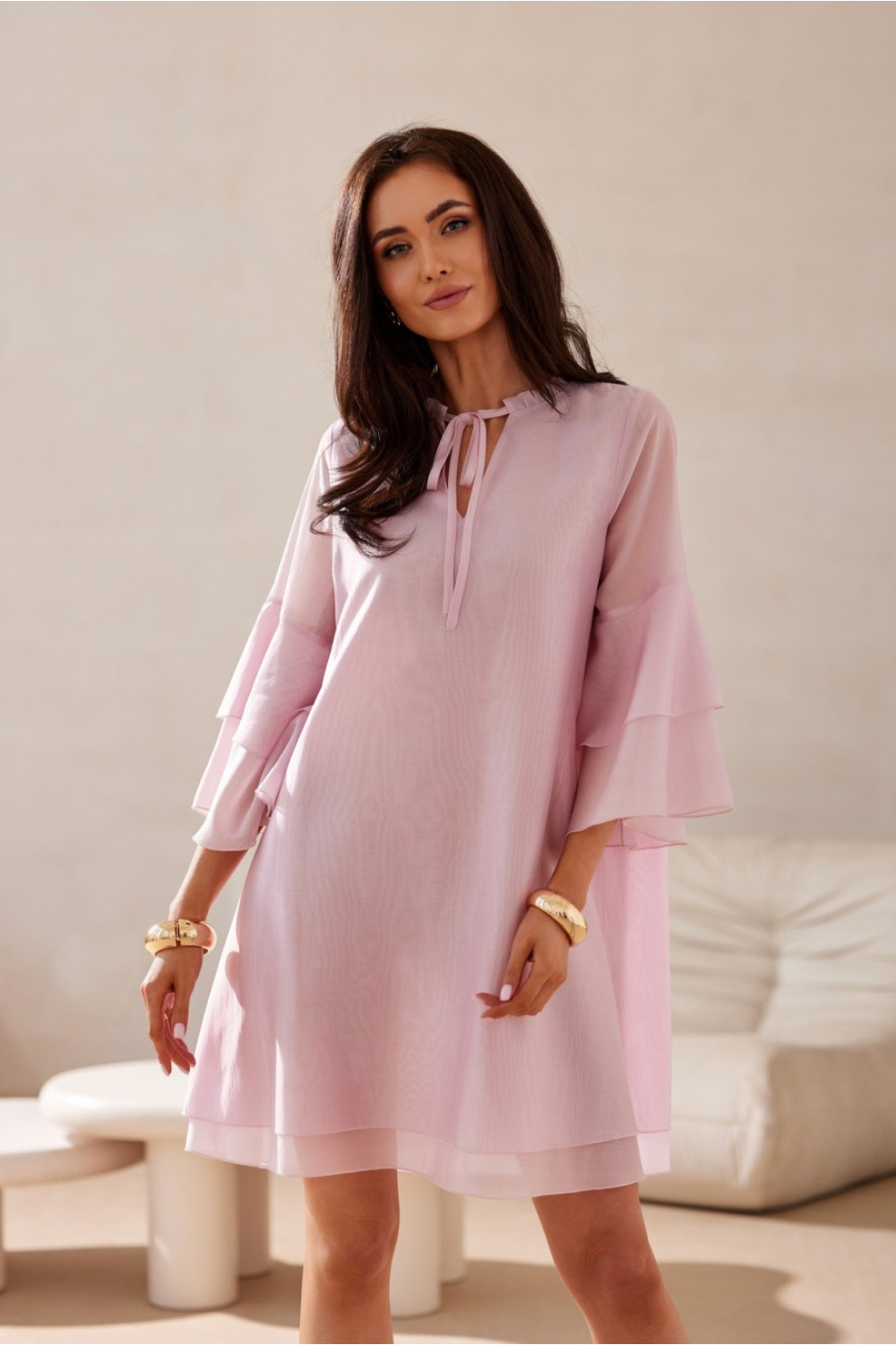 فستان نسائي بوليستر عالي الجودة من Fashion – موديل 213617