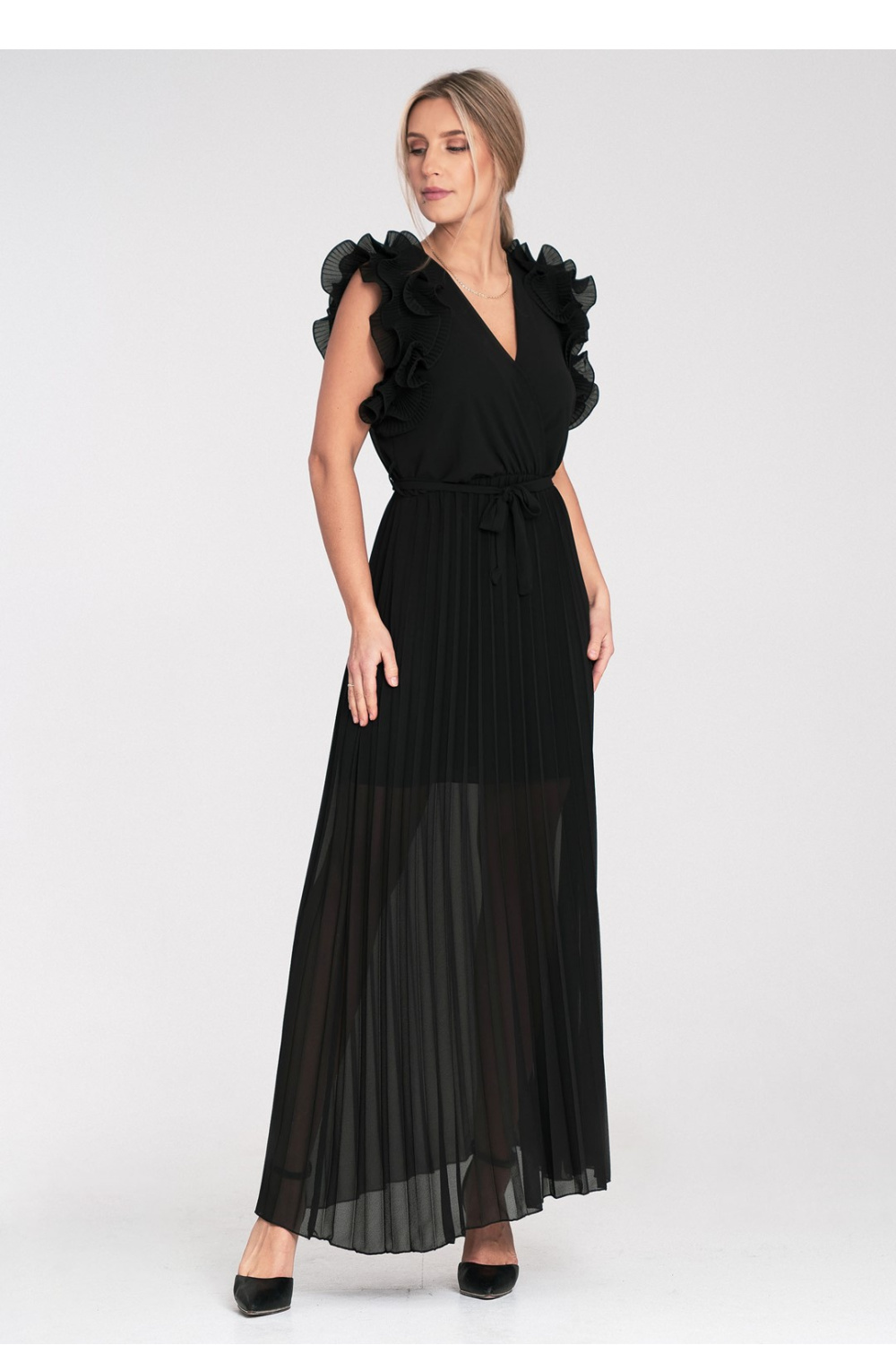 فستان نسائي بوليستر عالي الجودة من Figl – موديل 214880