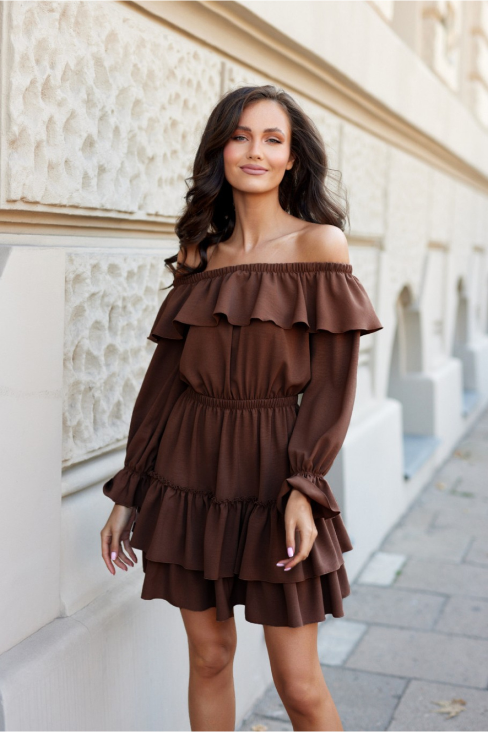 تنورة نسائية بوليستر عالي الجودة وإيلاستين لمرونة مريحة من Fashion – موديل 216485