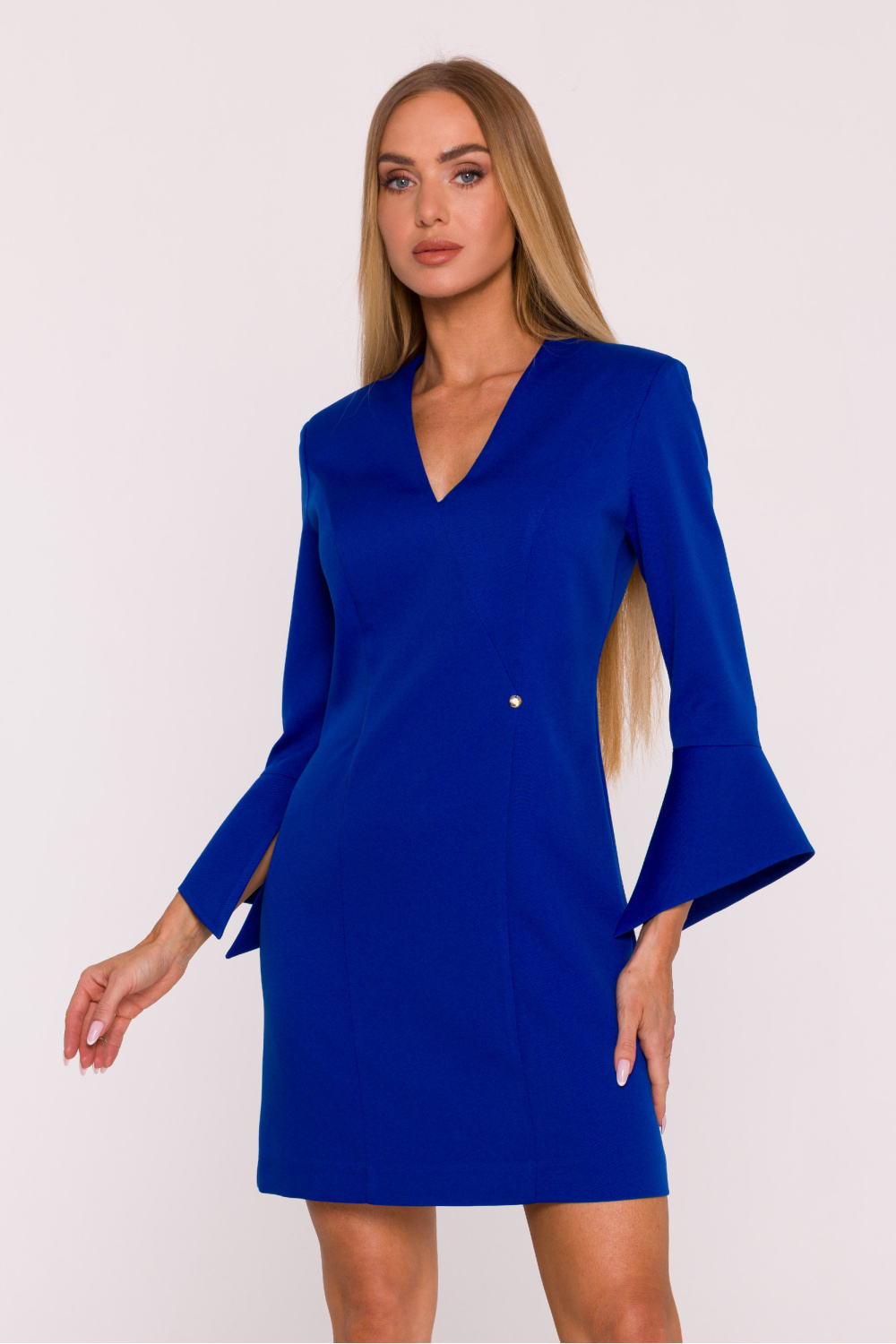 فستان نسائي بوليستر عالي الجودة وإيلاستين لمرونة مريحة من Moe – موديل 216606