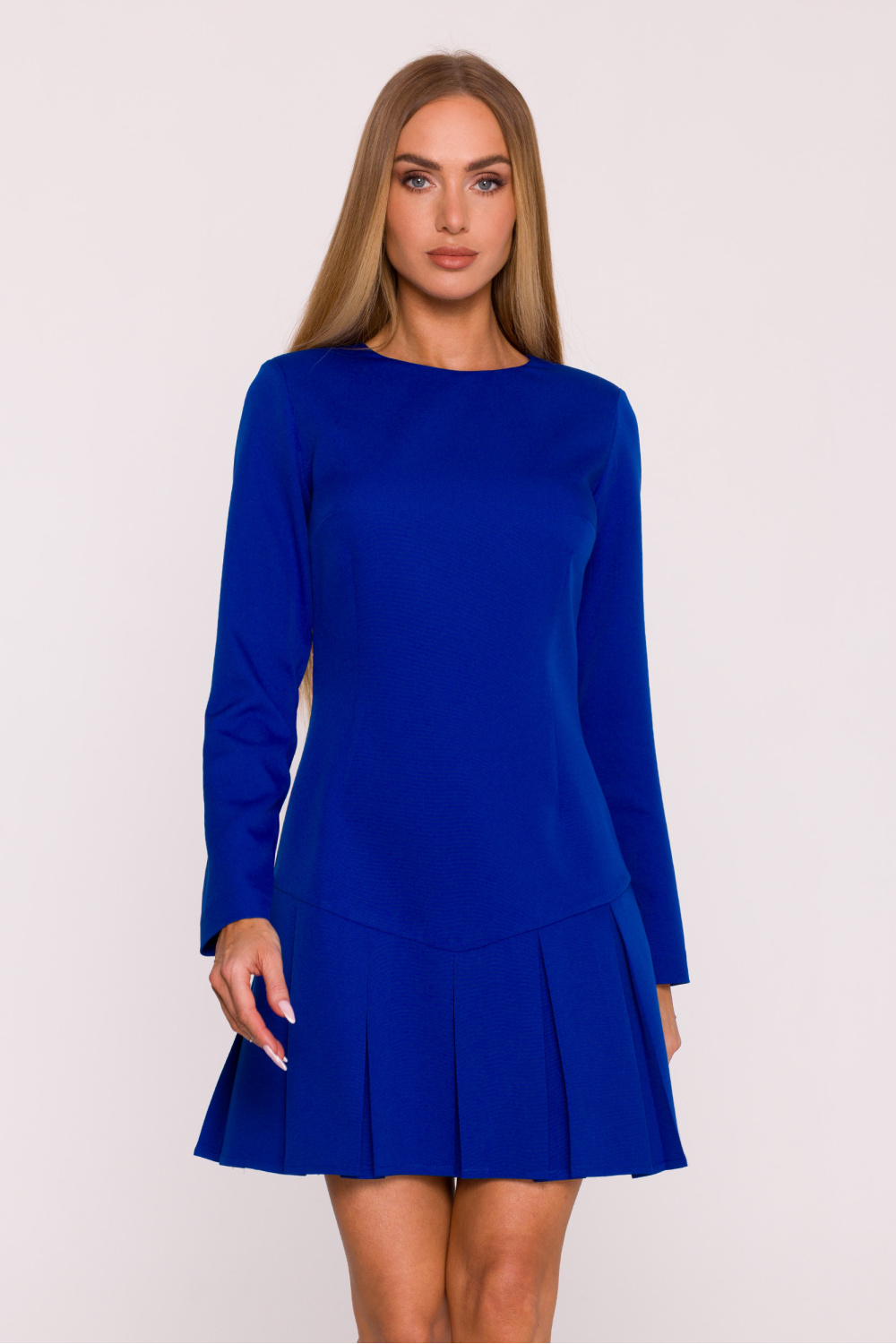 فستان نسائي بوليستر عالي الجودة وإيلاستين لمرونة مريحة من Moe – موديل 216624