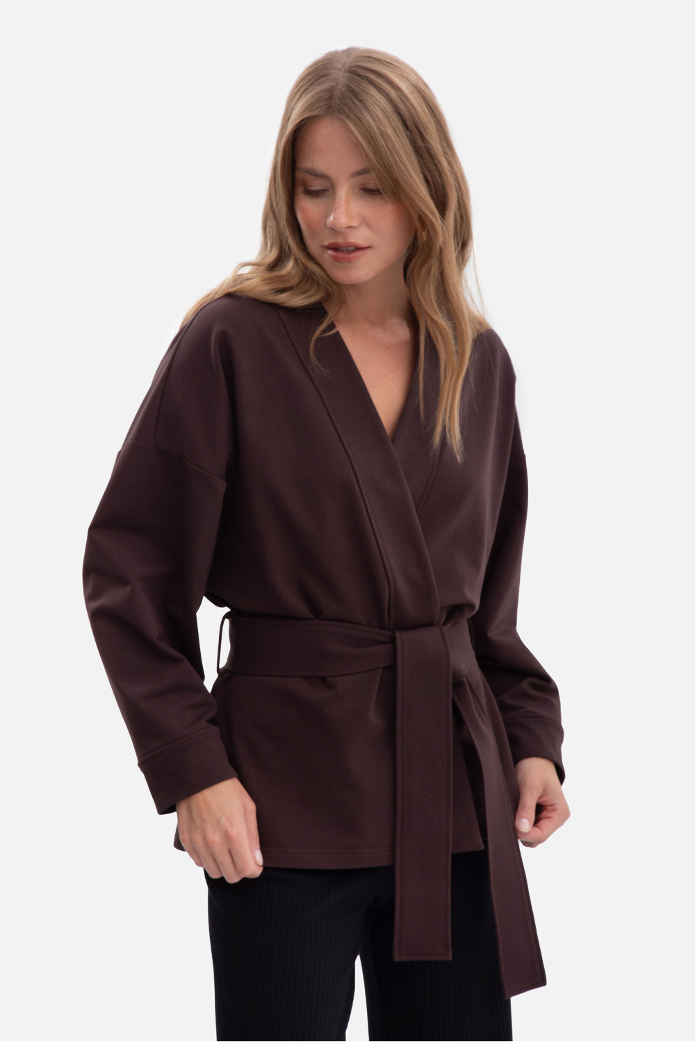 سويت شيرت نسائي قطن ناعم وإيلاستين لمرونة مريحة من BeWear – موديل 218676