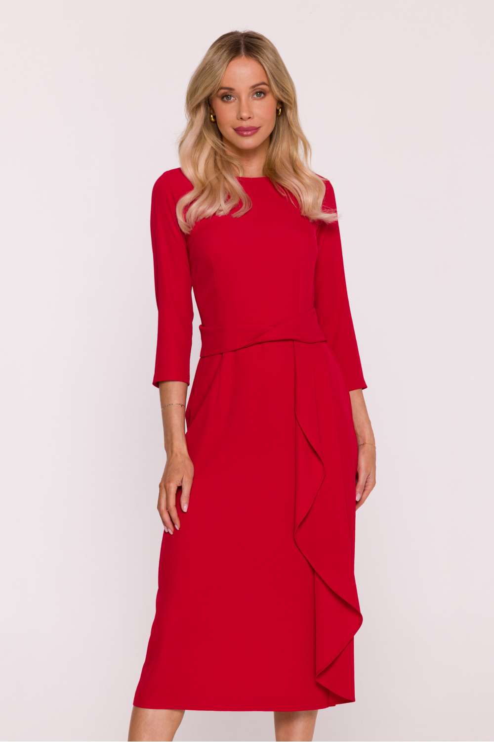 تنورة نسائية بوليستر عالي الجودة وإيلاستين لمرونة مريحة من Stylove – موديل 219918