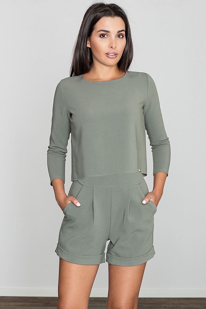 تنورة نسائية فيسكوز مريح وبوليستر عالي الجودة وإيلاستين لمرونة مريحة من Figl – موديل 50897