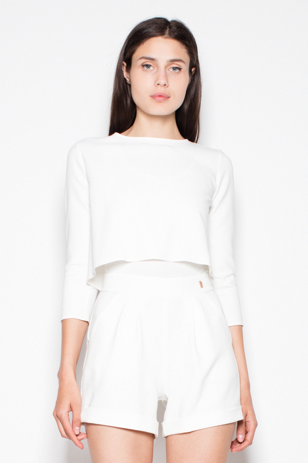 شورت نسائي فيسكوز مريح وبوليستر عالي الجودة وإيلاستين لمرونة مريحة من Venaton – موديل 77466